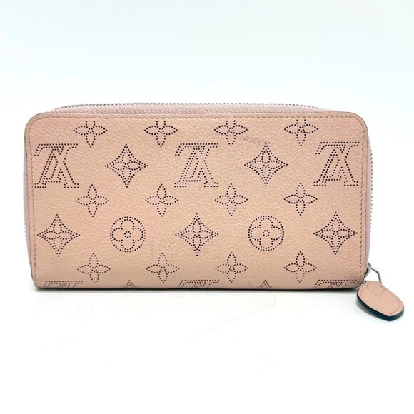 LOUIS VUITTON M61868 Zippy Wallet Small Wallet MonogramMahina Magnolia - Picture 1 of 14